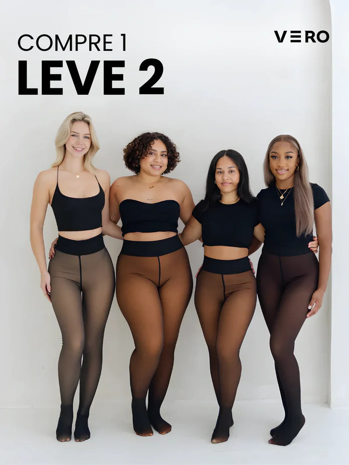 Meia-calça peluciada VeroNude - Compre 1 Leve 2 + Brinde