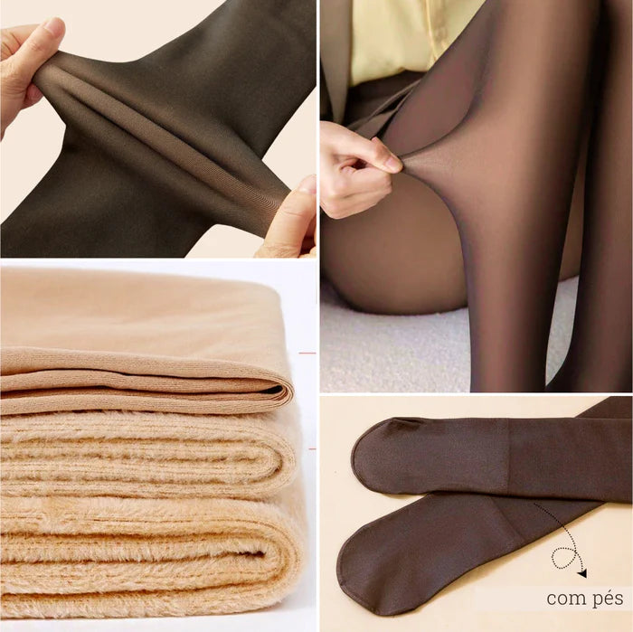 Meia-calça peluciada VeroNude - Compre 1 Leve 2 + Brinde